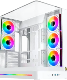 Кутия за компютър Pano II Arctic EN48425 (WHU3x2+Type CCurved TG6PCS H22A WH Reverse & 2PCS H22A WHARGB & PWM Remote Con