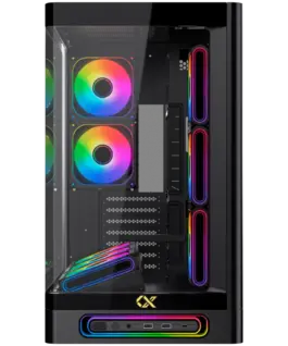 Alternative view от Кутия за компютър Heaven Air EN49590 (BK,U3x2+Type C,Curved TG,6PCS J20A PWM Reverse & 2PCS J20A PWM,ARGB & PWM Remote Control Box)
