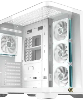 Кутия за компютър Crystal Storm Arctic V2 EN49408 (WHEATXU3+U2Front Curved & Left TG3PCS J22A PWM Arctic Reverse & 1PC J