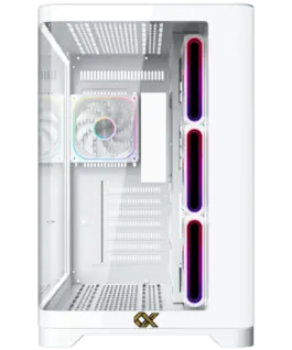 Alternative view от Кутия за компютър Crystal Storm Arctic V2 EN49408 (WH,EATX,U3+U2,Front Curved & Left TG,3PCS J22A PWM Arctic Reverse & 1PC J22A PWM Arctic,ARGB PCB)