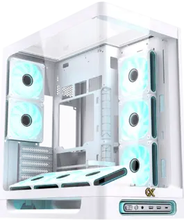 Кутия за компютър Heaven Arctic EN49583 (WHU3x2+Type CCurved TG & Top TG6PCS J20A PWM WH Reverse & 2PCS J20A PWM WHARGB