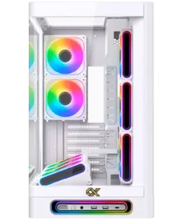 Alternative view от Кутия за компютър Heaven Arctic EN49583 (WH,U3x2+Type C,Curved TG & Top TG,6PCS J20A PWM WH Reverse & 2PCS J20A PWM WH,ARGB & PWM Remote Control Box)