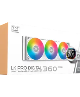 Охладител за процесор Охладител LK Pro 360 Digital Arctic EN47411 (WH AIODigital LCD Pump & 360mm PWM FanMini ARGB Contr