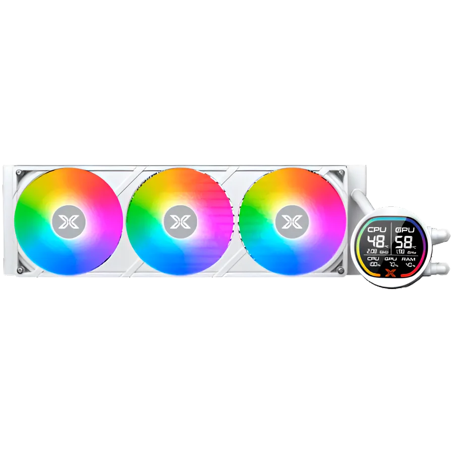 Охладител за процесор Охладител LK Pro 360 Digital Arctic EN47411 (WH AIO,Digital LCD Pump & 360mm PWM Fan,Mini ARGB Controller,Intel & AMD & 20xx) - Image 2