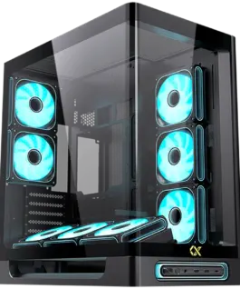 Кутия за компютър Heaven EN49576 (BKU3x2+Type CCurved TG & Top TG6PCS J20A PWM Reverse & 2PCS J20A PWMARGB & PWM Remote