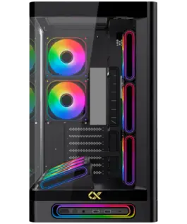 Alternative view от Кутия за компютър Heaven EN49576 (BK,U3x2+Type C,Curved TG & Top TG,6PCS J20A PWM Reverse & 2PCS J20A PWM,ARGB & PWM Remote Control Box)