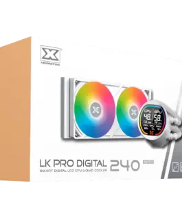 Охладител за процесор Охладител LK Pro 240 Digital Arctic EN47435 (WH AIODigital LCD Pump & 240mm PWM FanMini ARGB Contr
