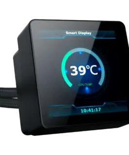 Охладител за процесор Охладител Connect 240 EN45257 (BK,AIO Liquid Cooler,3.4" LED Display Pump Head,ARGB PWM Fan,Mini ARGB Controller) - Image 4