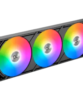 Охладител за процесор Охладител Connect Ultra 360 EN48371 (BK,AIO Liquid Cooler,Curved OLED Pump Head,ARGB PWM Fan,Mini ARGB Controller) - Image 3