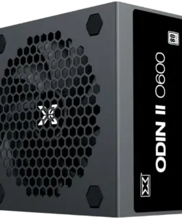Alternative view от Захранване за компютър Xigmatek Odin II 600W (Black, AC 230V, DF APFC, Black Cable, 80PLUS, 120mm Fan, EU Power Cord, Color Box)