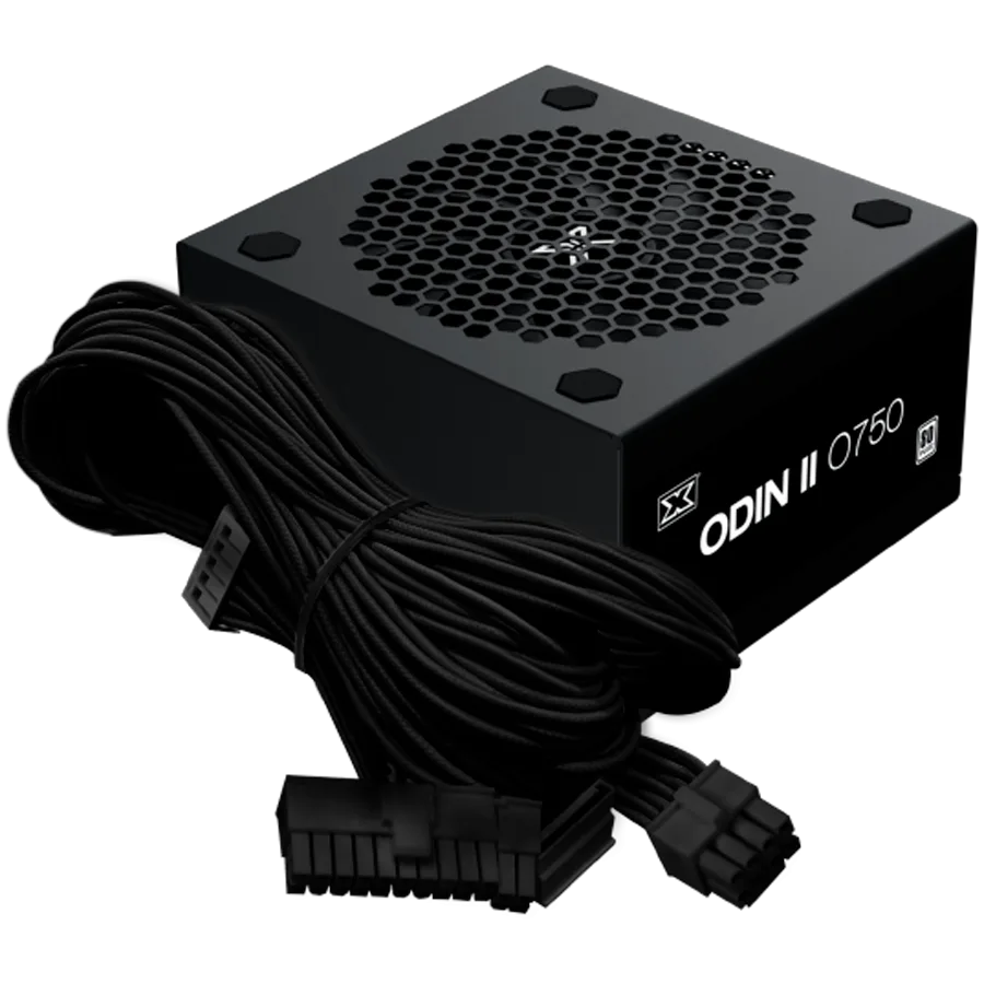 Захранване за компютър Xigmatek Odin II 750W (Black, AC 230V, DF APFC, Black Cable, 80PLUS, 120mm Fan, EU Power Cord, Color Box) - Image 5