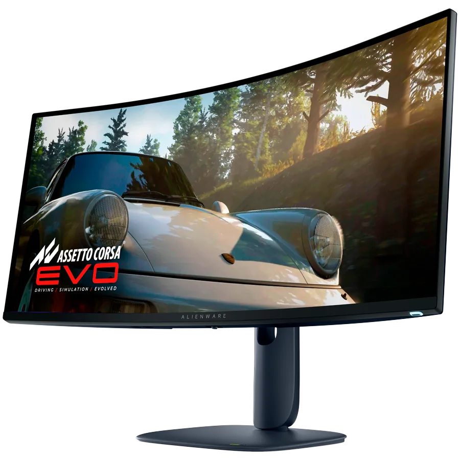 Монитор Monitor LED Alienware AW3425DW 34.2", 3440x1440, UW-QHD, 240Hz, QD-OLED AG, 21:9, 1.5m:1, 250 cd/m2 / 1000 cd/m2, 0.03ms GTG, 178/178, 99.3% DCI-P3, DP, 2xHDMI, 1xUSB-B, 1xUSB-A, 1xUSB-C (15W), T/S/H Adj (11cm), Curved (1800R), True Black, 3Y - Image 4