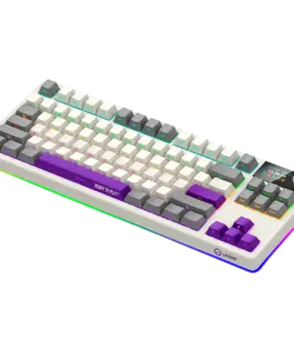 Геймърска клавиатура LORGAR KBP70TKLW, Wireless TKL Mechanical Gaming Keyboard Pro, Beige, EN layout - Image 7