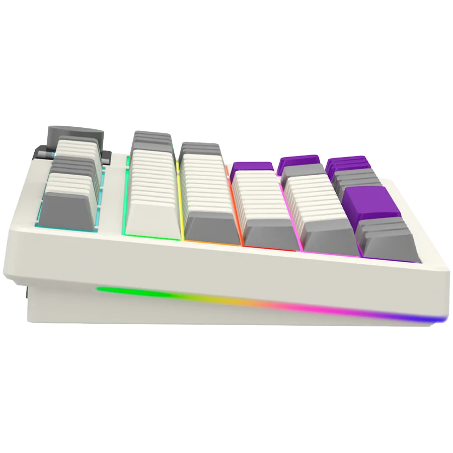 Геймърска клавиатура LORGAR KBP70TKLW, Wireless TKL Mechanical Gaming Keyboard Pro, Beige, EN layout - Image 9