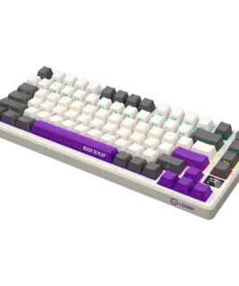 Alternative view от Геймърска клавиатура LORGAR KBP7075W, Wireless 75% Mechanical Gaming Keyboard Pro, Beige, EN layout