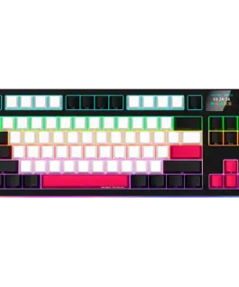 Геймърска клавиатура LORGAR KBP70TKLW Wireless TKL Mechanical Gaming Keyboard Pro Black/red EN