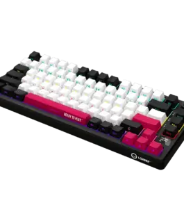 Alternative view от Геймърска клавиатура LORGAR KBP7075W, Wireless 75% Mechanical Gaming Keyboard Pro, Black/red, EN layout