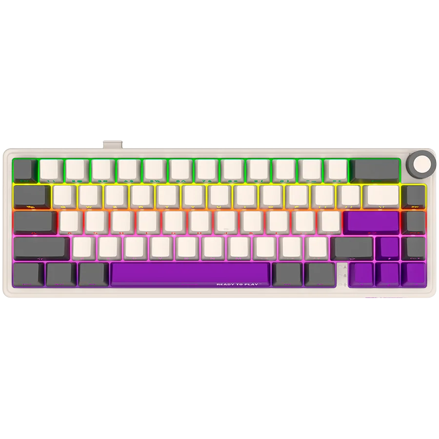 Геймърска клавиатура LORGAR KBP70MW Wireless 65% Mechanical Gaming Keyboard Pro Beige EN