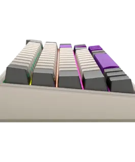 Геймърска клавиатура LORGAR KBP70MW, Wireless 65% Mechanical Gaming Keyboard Pro, Beige, EN layout - Image 9