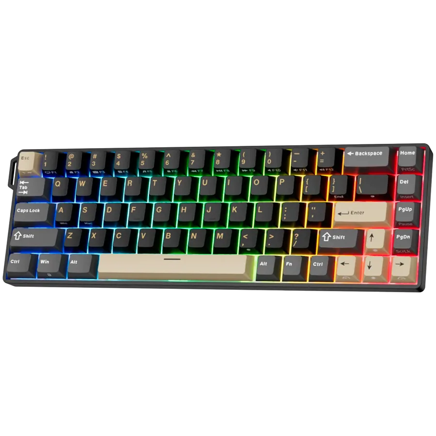 Геймърска клавиатура ROYAL KLUDGE RK68 HE Phantom Gaming Keyboard Mint switch - Image 3