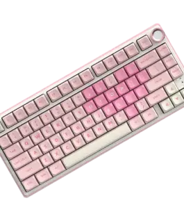 Геймърска клавиатура ROYAL KLUDGE R75 Pink Melody Gaming Keyboard Cream switch - Image 3