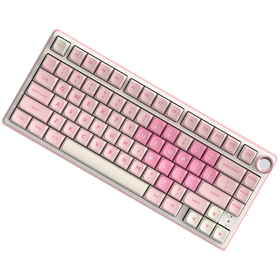 Геймърска клавиатура ROYAL KLUDGE R75 Pink Melody Gaming Keyboard Cream switch - Image 4