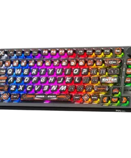 Геймърска клавиатура ROYAL KLUDGE RKM75 HE Hephaestus Gaming Keyboard Mint