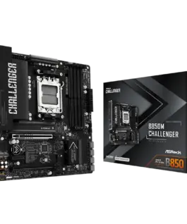 Дънна платка ASROCK MB B850M Challenger AM5 4x DDR5 1x PCIe 5.0 x16 1x PCIe 4.0x1 1x PCIe 4.0x16 1x Blazing M.2 1x Hyper