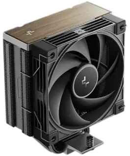Alternative view от Охладител за процесор Охладител DeepCool AK400 G2, CPU Air Cooler, 1x120mm PWM Fan, Wooden Top Cover, TDP 240W, 4 Heatpipes, Black, LGA1851/1700, AMD AM5/AM4, 132x92x156 mm(LxWxH), 3Y, R-AK400G2-BKNNMN-GJD