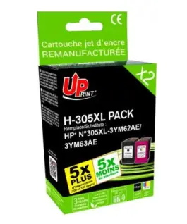 Мастилница UPRINT комплект HP 305XL BK+color 3YM63AE 3YM62AE