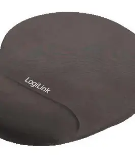 LogiLink Mousepad with GEL Wrist Rest Support черен