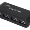 LogiLink HUB USB 2.0 4-Ports with захранващ блок черен