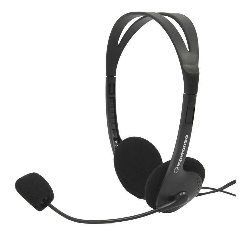 Esperanza Słuchawki stereo z mikrofonem i regulacją głośności EH102 - Image 5