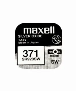 Бутонна батерия сребърна MAXELL SR-920 SW /370/371/AG6  1.55V