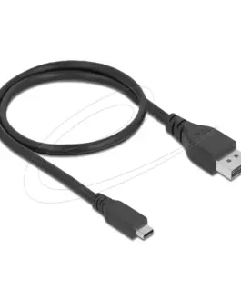 Двупосочен кабел Delock USB Type-C към DisplayPort (DP Alt режим) 8K 60 Hz 0.5m