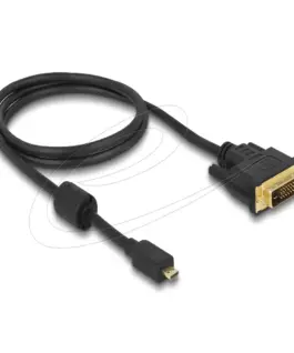 Delock Кабел micro HDMI мъжко към DVI-D мъжко 1 m