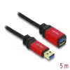 Удължителен кабел Delock USB-A мъжко - USB-А женско 5 м Екраниран