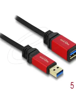 Удължителен кабел Delock USB-A мъжко - USB-А женско 5 м Екраниран