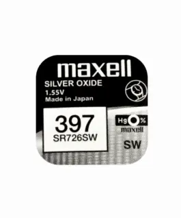 Бутонна батерия сребърна MAXELL SR726 SW /AG2/ 397/ 1.55V