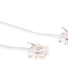 ТЕЛЕФОНЕН КАБЕЛ MICROCONNECT RJ11 6P/4C - RJ-11 към RJ-11 - 10 m  - White - PN