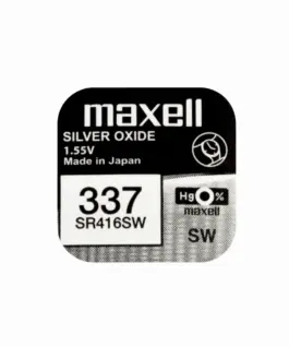 Бутонна батерия сребърна MAXELL SR416 SW 1.55V /337/   1.55V