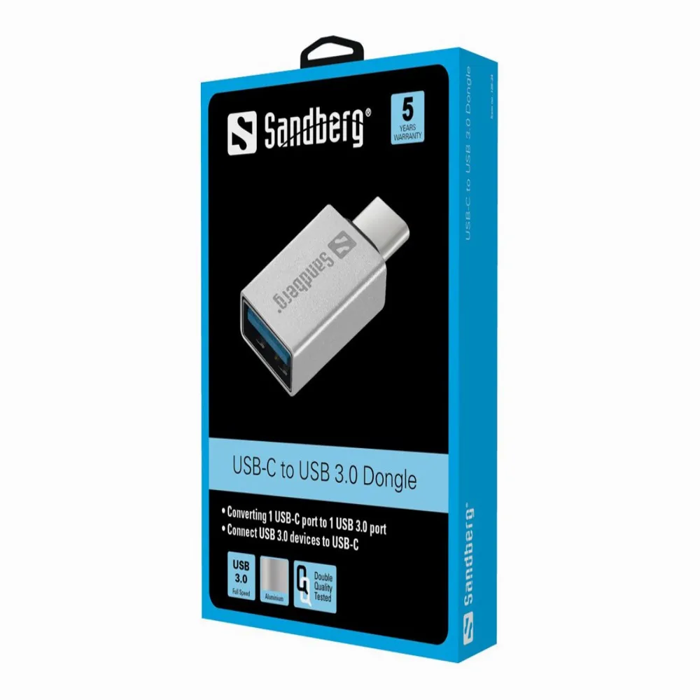 АДАПТЕР SANDBERG USB-C to USB 3.0 - Grey - PN 136-24 - Image 2