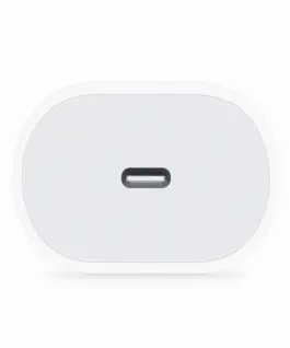 Alternative view от АДАПТЕР APPLE - USB-C - Mobile device charger Universal White AC Fast charging Indoor - 20 W - White - PN MUVV3ZM