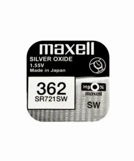 Бутонна батерия сребърна MAXELL SR721 SW  AG11/362/ 1.55V