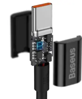 Alternative view от Кабел Baseus Superior USB Type-C към Type-C, PD 2.0 100W, 2м, CATYS-C01 - черен