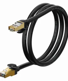 Мрежов кабел Baseus WKJS010101 Speed Seven High Speed RJ45 10Gbps 1m черен