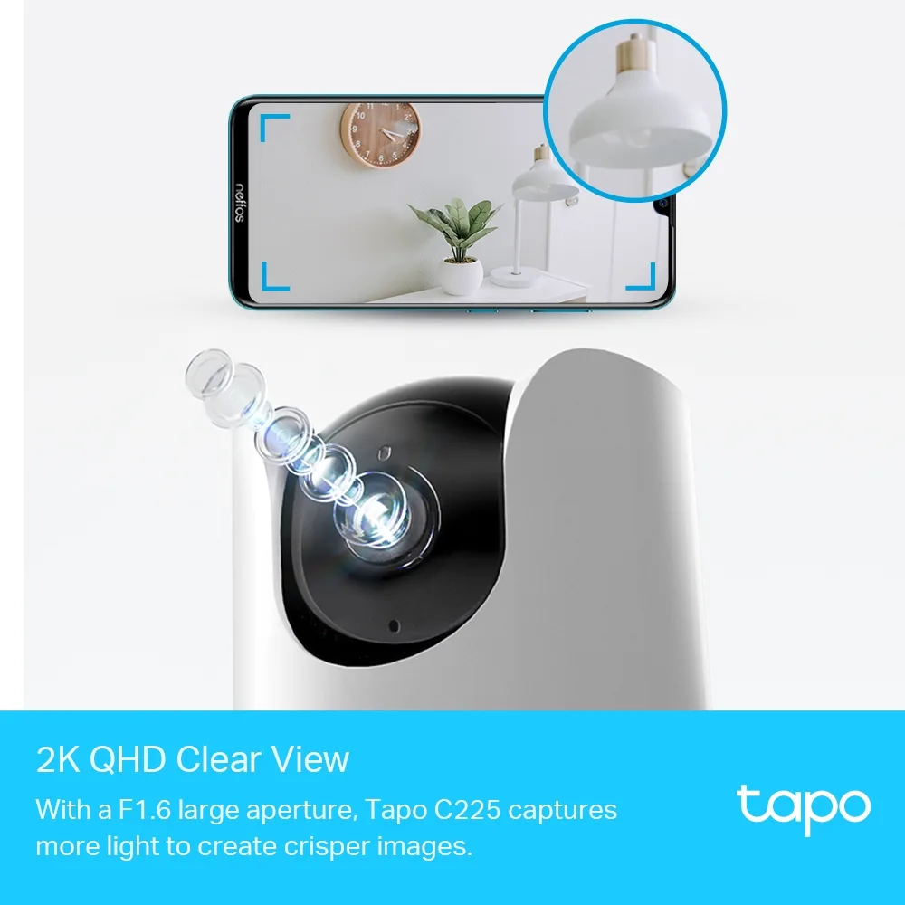 Мрежова камера TP-Link Tapo C225 Pan/Tilt с AI - Image 2