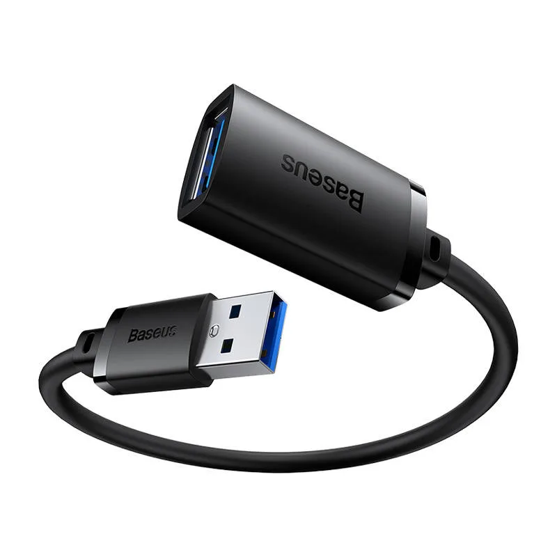 Удължителен кабел Baseus AirJoy Series USB 3.0 мъжки към женски 1м B00631103111-00 - черен - Image 3