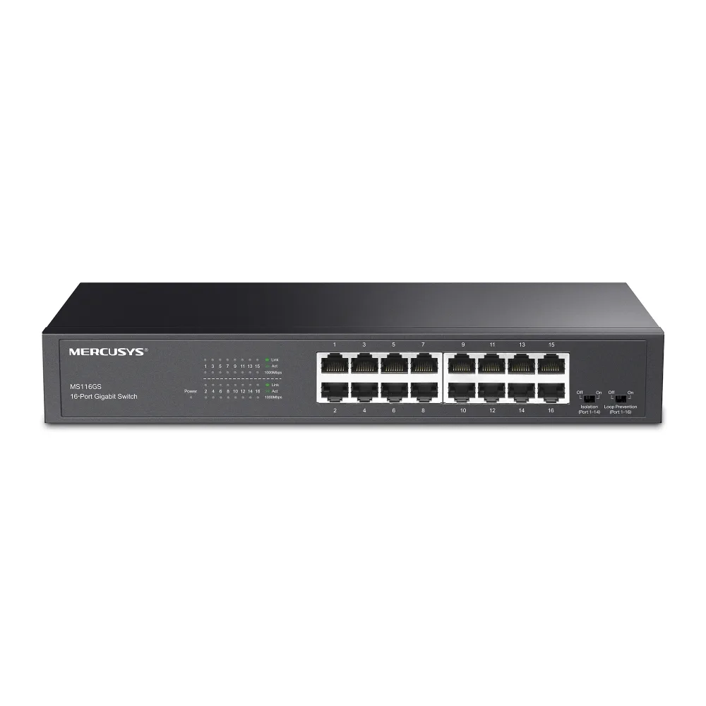 TP-LINK 16-Port Gigabit Desktop/Rackmount Switch PORT: 16× Gigabit RJ45 Ports MS116GS - Image 5