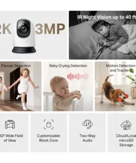 Alternative view от Wi-Fi Pan/Tilt охранителна камера Mercusys MC210
